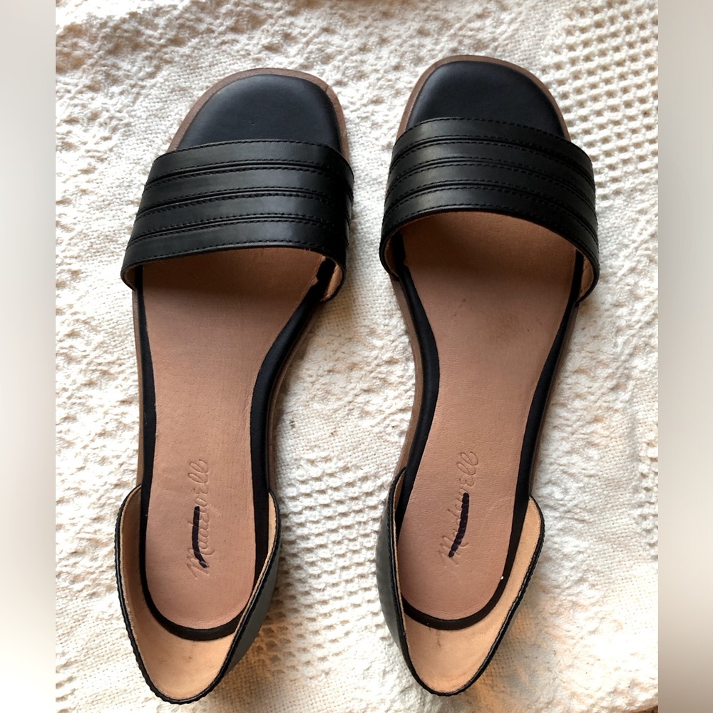 Excellent condition Madewell Nelda D’orsay Flats Size 8.5 Slip on